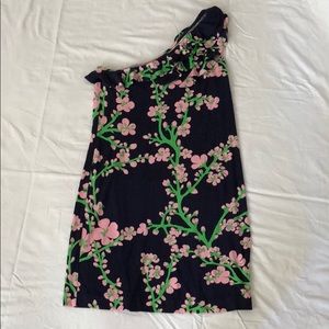 Lilly Pultizer one shoulder floral dress